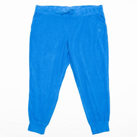 Juicy Couture Blue Splash Terry Joggers Track Pants Size 2X - Picture 2 of 10